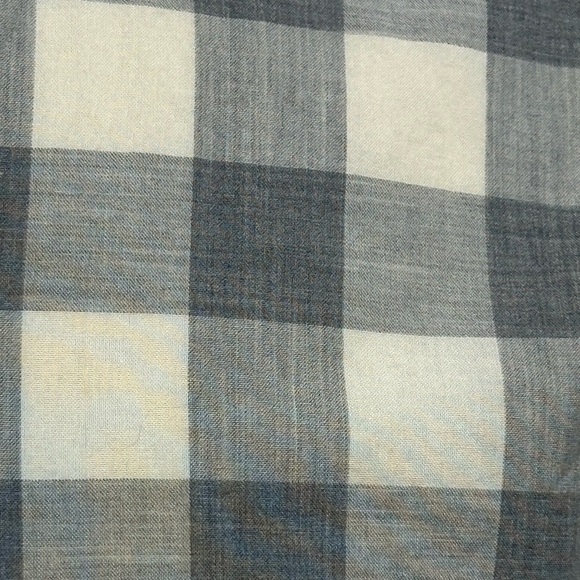 J. Crew Men’s XL Gray Cream Buffalo Check Plaid Long Sleeve Button Down Shirt - Picture 8 of 11